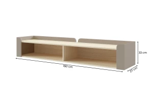 SOVI 11 hangrek, hangkast 180 cm breed, wandrek, Scandinavisch design Kinder Meubels 24