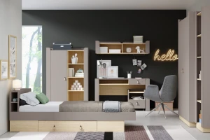 SOVI 11 hangrek, hangkast 180 cm breed, wandrek, Scandinavisch design Kinder Meubels 24