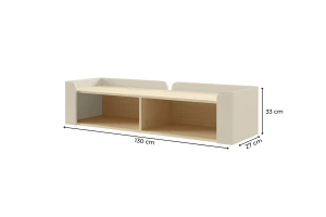 SOVI 12 hangrek 130 cm breed, hangkast, wandrek, Scandinavisch design Kinder Meubels 24