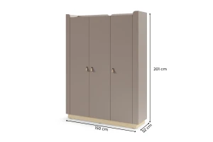 SOVI 14 kledingkast 150 cm breed, met kledingroede en legplanken Kinder Meubels 24