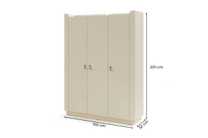 SOVI 14 kledingkast 150 cm breed, met kledingroede en legplanken Kinder Meubels 24