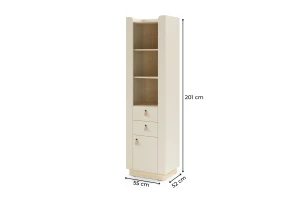 SOVI 15 kast 55 cm breed, met kastvak en 2 lades, SOVI-collectie Kinder Meubels 24