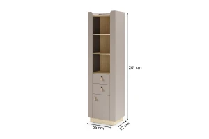 SOVI 15 kast 55 cm breed, met kastvak en 2 lades, SOVI-collectie Kinder Meubels 24