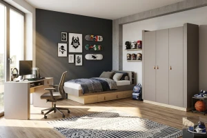 SOVI 18 eenpersoonsbed, tienerbed 90x200 cm, Scandinavisch design Kinder Meubels 24