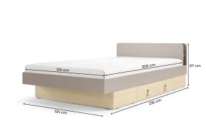 SOVI 19 eenpersoonsbed 120x200 cm, tienerbed, Scandinavisch design Kinder Meubels 24