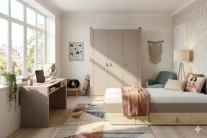 SOVI 19 eenpersoonsbed 120x200 cm, tienerbed, Scandinavisch design Kinder Meubels 24