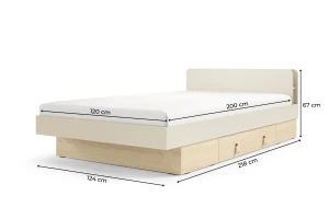 SOVI 19 eenpersoonsbed 120x200 cm, tienerbed, Scandinavisch design Kinder Meubels 24
