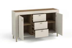 MONI 06 commode, dressoir met 2 deuren en 3 lades, 137,3 cm breed Kinder Meubels 24