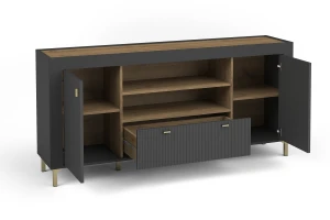 MONI 07 commode, dressoir met 2 deuren en 1 lade, 177,2 cm breed Kinder Meubels 24