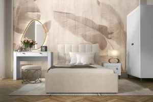 MONI B slaapkamerset met bed 120x200, kledingkast, kaptafel & nachtkastje Kinder Meubels 24
