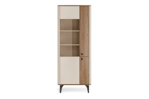 AURO 02 vitrinekast, 1-deurs staande vitrinekast met glazen deur, 73 cm breed, AURO-collectie Kinder Meubels 24