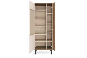 AURO 02 vitrinekast, 1-deurs staande vitrinekast met glazen deur, 73 cm breed, AURO-collectie Kinder Meubels 24