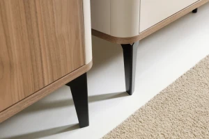 AURO 02 vitrinekast, 1-deurs staande vitrinekast met glazen deur, 73 cm breed, AURO-collectie Kinder Meubels 24