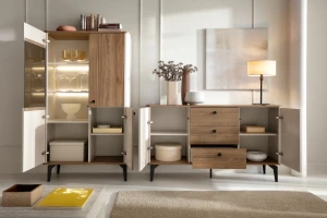 AURO 04 commode, dressoir met 3 lades, 2 deuren & legplanken, AURO-collectie Kinder Meubels 24