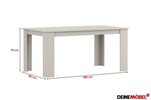 FARO eettafel 180 x 90 cm, FARO-collectie Kinder Meubels 24
