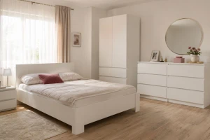 SIMO H slaapkamerset in wit / kasjmier, SIMO-collectie, incl. bed 160x200 Kinder Meubels 24