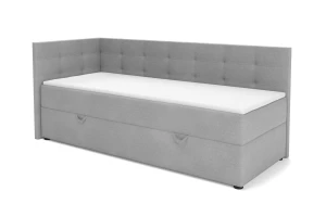 FAVIO boxspringbed, daybed met opbergruimte VELOURSLOOK Kinder Meubels 24