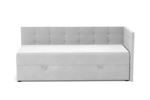 FAVIO boxspringbed, daybed met opbergruimte VELOURSLOOK Kinder Meubels 24
