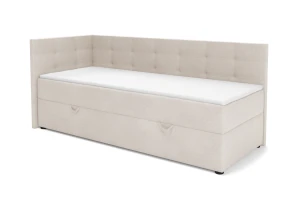 FAVIO boxspringbed, daybed met opbergruimte VELOURSLOOK Kinder Meubels 24