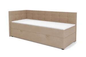 FAVIO boxspringbed, daybed met opbergruimte VELOURSLOOK Kinder Meubels 24