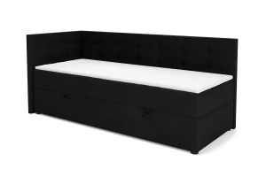 FAVIO boxspringbed, daybed met opbergruimte VELOURSLOOK Kinder Meubels 24