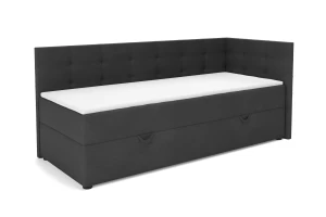 FAVIO boxspringbed, daybed met opbergruimte VELOURSLOOK Kinder Meubels 24
