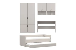MANO C tienerkamerset kinderkamerset met bed 90x200 cm en uitschuifbed Kinder Meubels 24