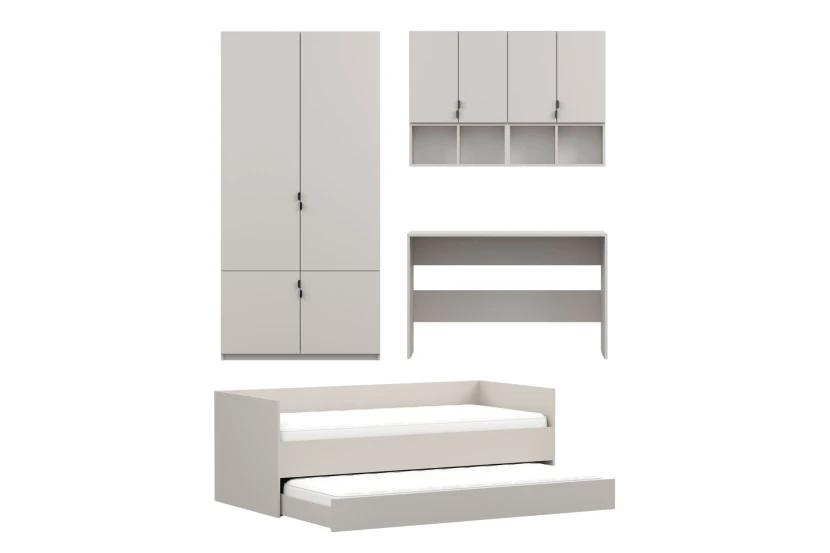 MANO C tienerkamerset kinderkamerset met bed 90x200 cm en uitschuifbed Kinder Meubels 24
