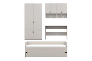 MANO C tienerkamerset kinderkamerset met bed 90x200 cm en uitschuifbed Kinder Meubels 24
