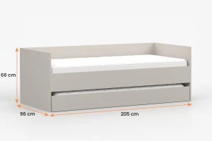 MANO C tienerkamerset kinderkamerset met bed 90x200 cm en uitschuifbed Kinder Meubels 24