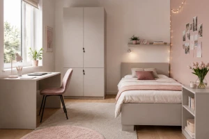 MANO D tienerkamerset / kinderkamerset met bed 90x200 cm, MANO-collectie Kinder Meubels 24