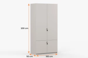 MANO D tienerkamerset / kinderkamerset met bed 90x200 cm, MANO-collectie Kinder Meubels 24