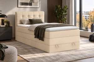 JUNG 1 boxspringbed gestoffeerd bed compleetbed Kinder Meubels 24