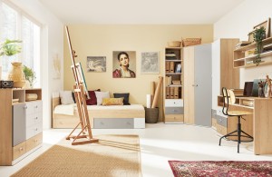 POKO 3 Kinderkamer Set met Kinderbed Kinder Meubels 24