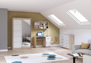 TOBBI 5 Kinderkamer Set wit mat Kinder Meubels 24