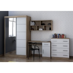 TOBBI 5 Kinderkamer Set wit mat Kinder Meubels 24