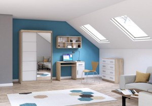 TOBBI 5 Kinderkamer Set wit mat Kinder Meubels 24