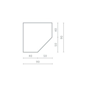 PETRA P02 Kledingkast Hoekkast 90 cm Kinder Meubels 24