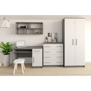 OLMO II Kinderkamermeubels wit/grafiet Kinder Meubels 24