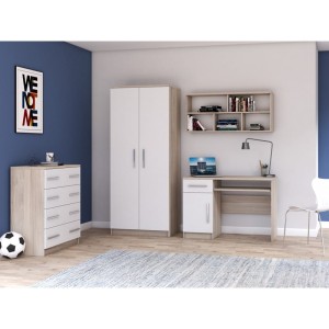OLMO II Kinderkamermeubels wit/sonoma Kinder Meubels 24
