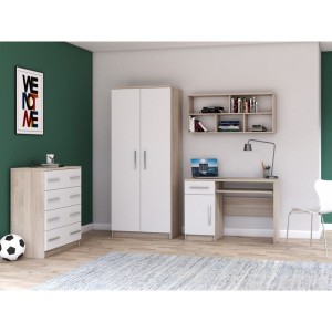 OLMO II Kinderkamermeubels wit/sonoma Kinder Meubels 24