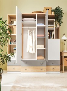 POKO 03 Kledingkast 80 cm Kinder Meubels 24