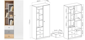 POKO 06 Plank 45 cm Kinder Meubels 24