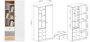 POKO 07 Plank 80 cm Kinder Meubels 24