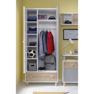 FELIX 03 Kledingkast 80 cm Kinder Meubels 24