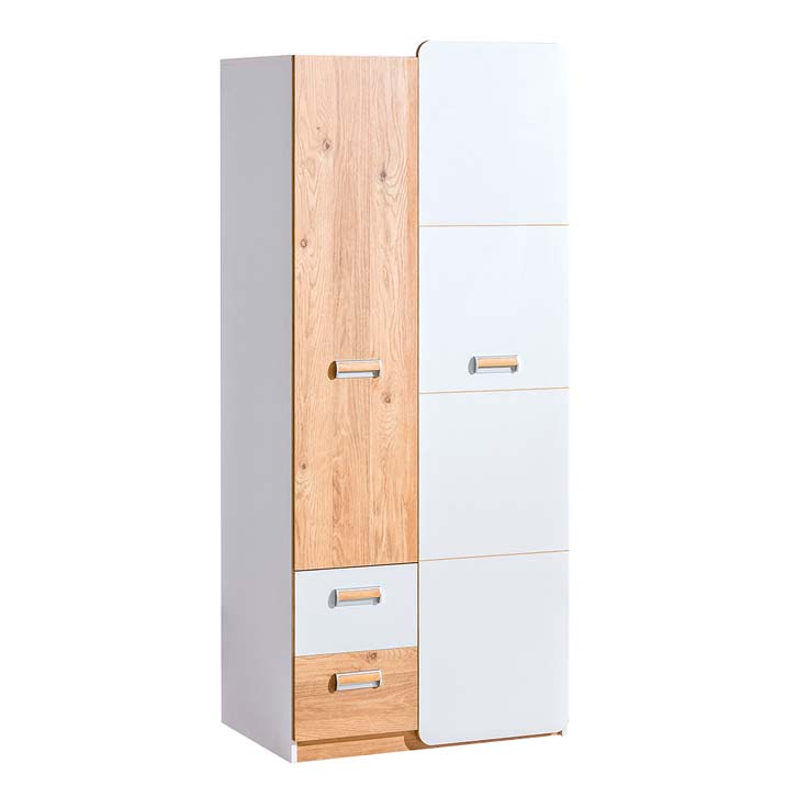 LUKA L1 Kledingkast 80 cm Kinder Meubels 24