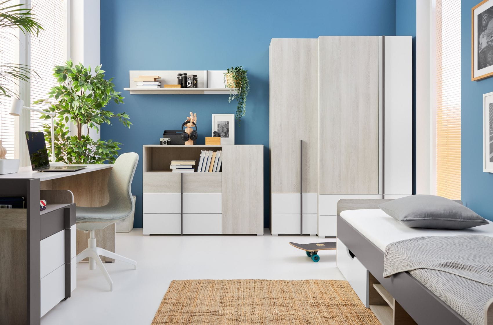 REM0 02 Kinderkamer Set met Bureau Kinder Meubels 24