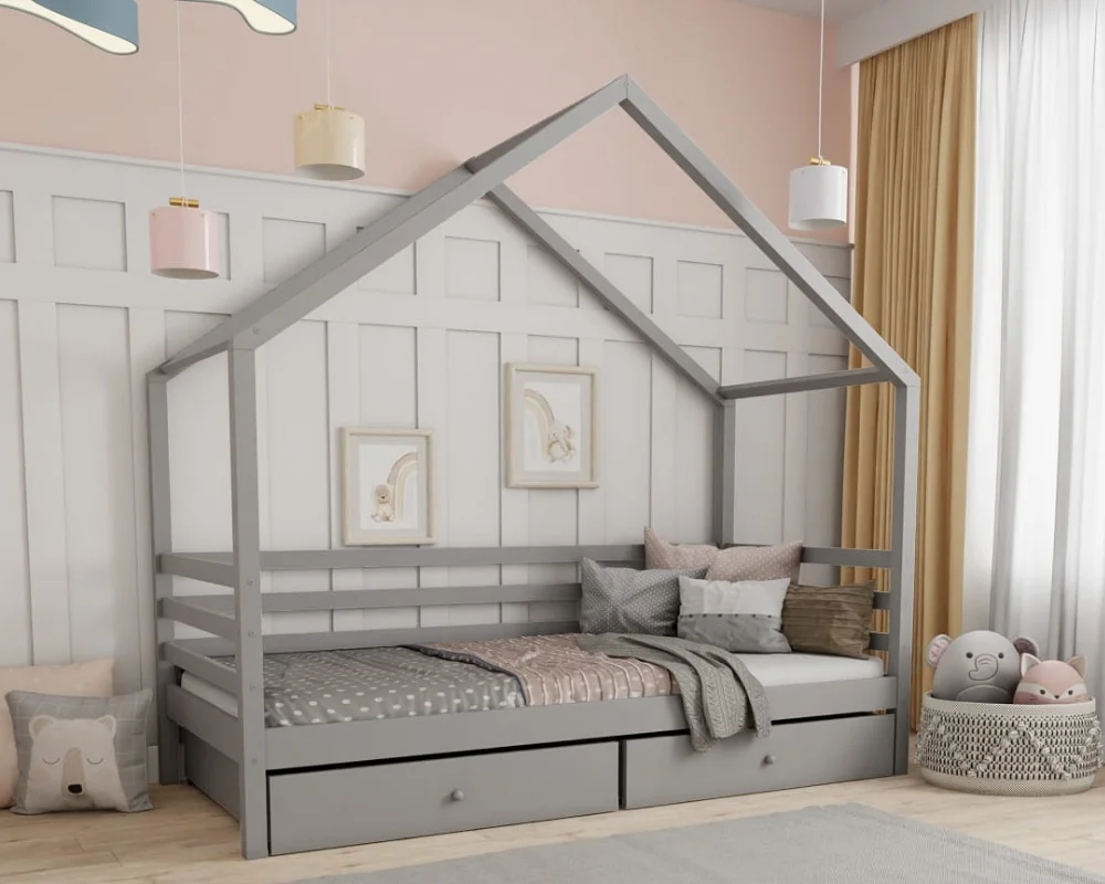 Kinderbed Brome huisbed 90x200 cm [en.casa