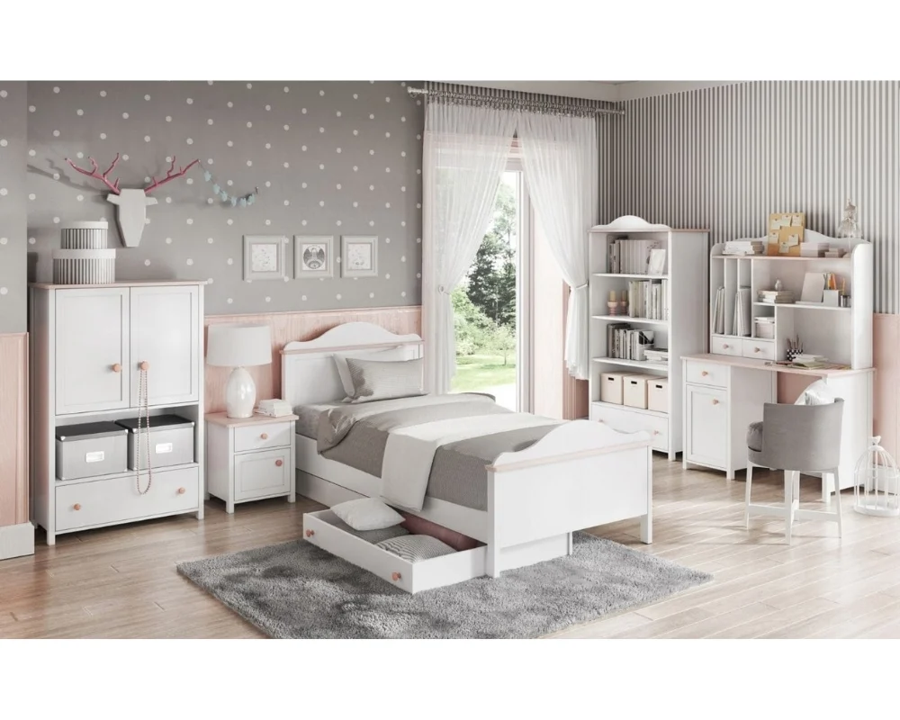L-LU002 Kinderkamer-Set met Bed Kinder Meubels 24