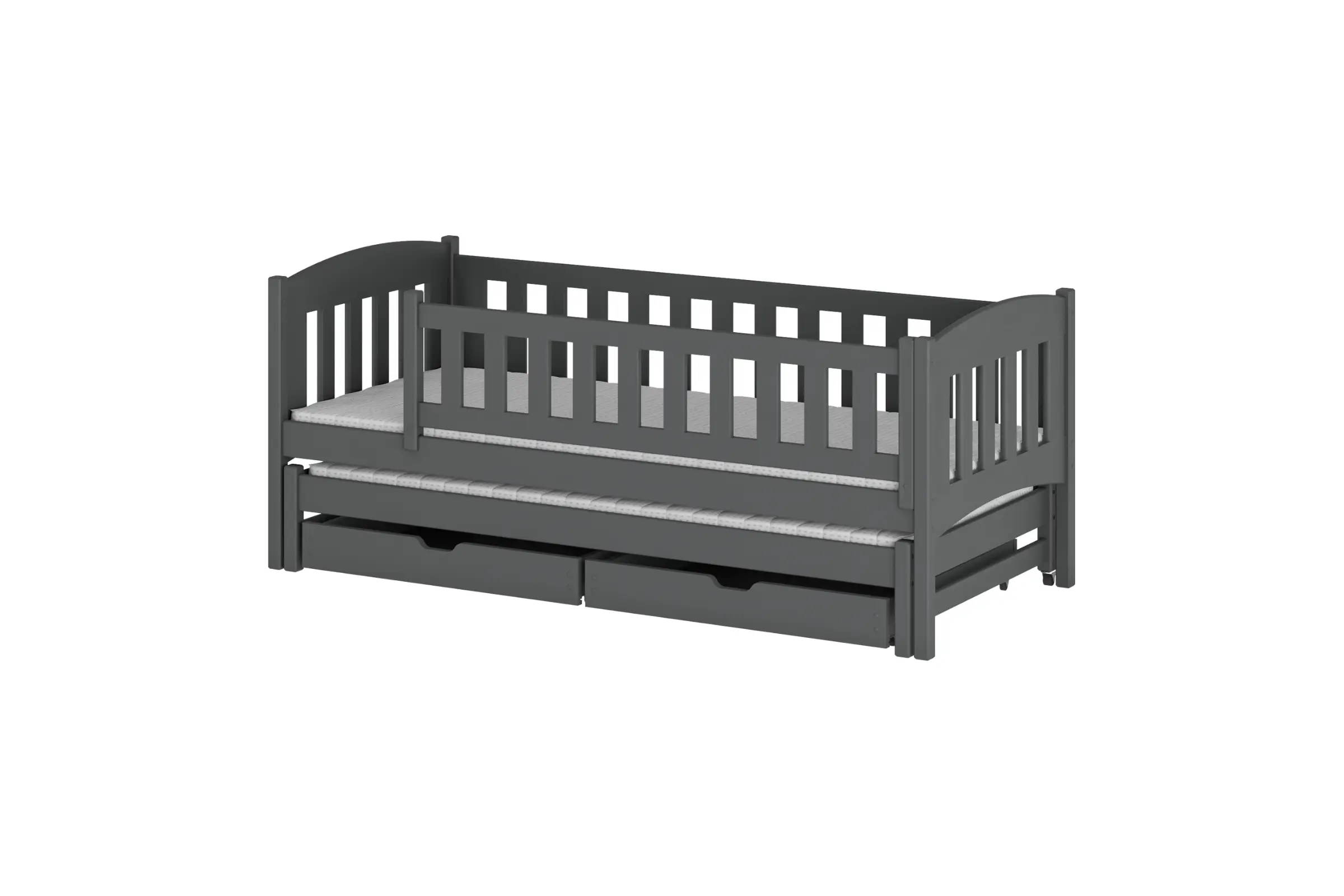 AMELIA 90x200 Grafiet Uitschuifbed Kinderbed Kinder Meubels